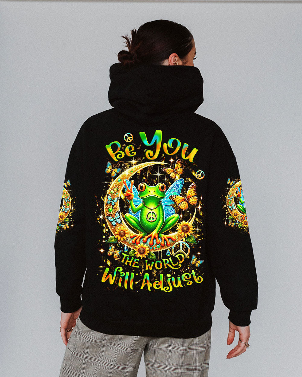 BE YOU THE WORLD WILL ADJUST FROG ALL OVER PRINT - YHLT1601253
