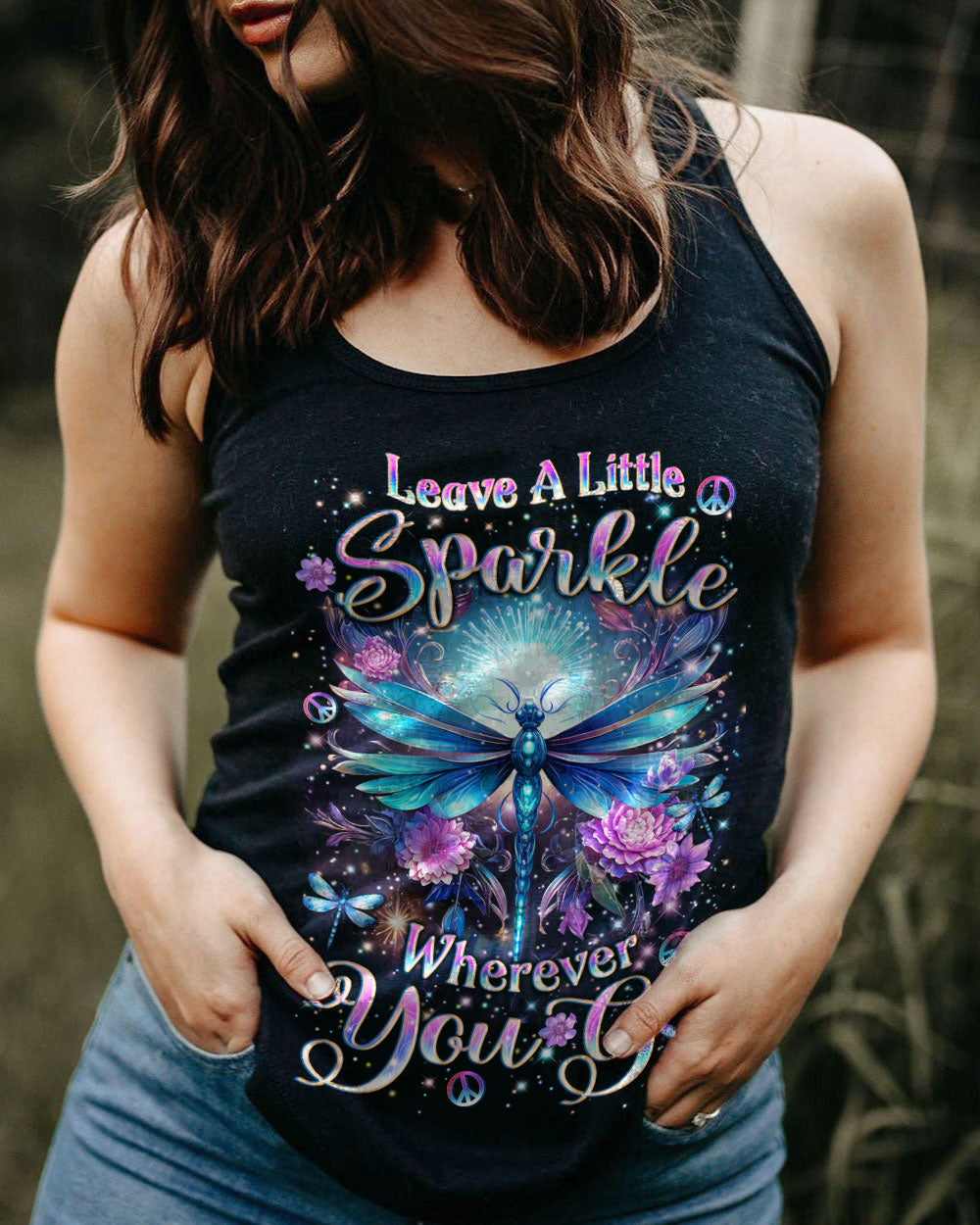 LEAVE A LITTLE SPARKLE WHEREVER YOU GO ALL OVER PRINT - YHLT1602244