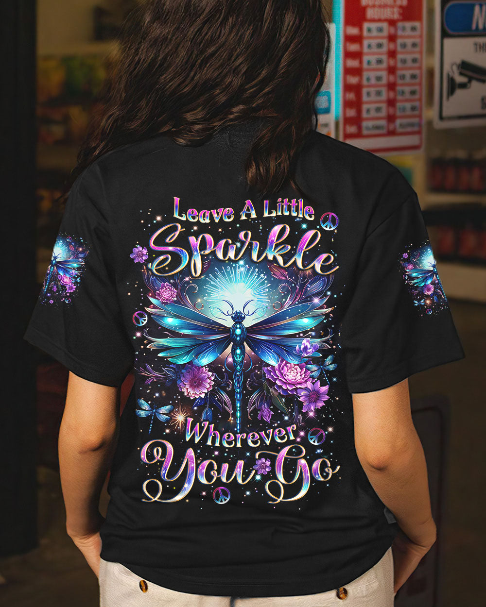 LEAVE A LITTLE SPARKLE WHEREVER YOU GO ALL OVER PRINT - YHLT1602244
