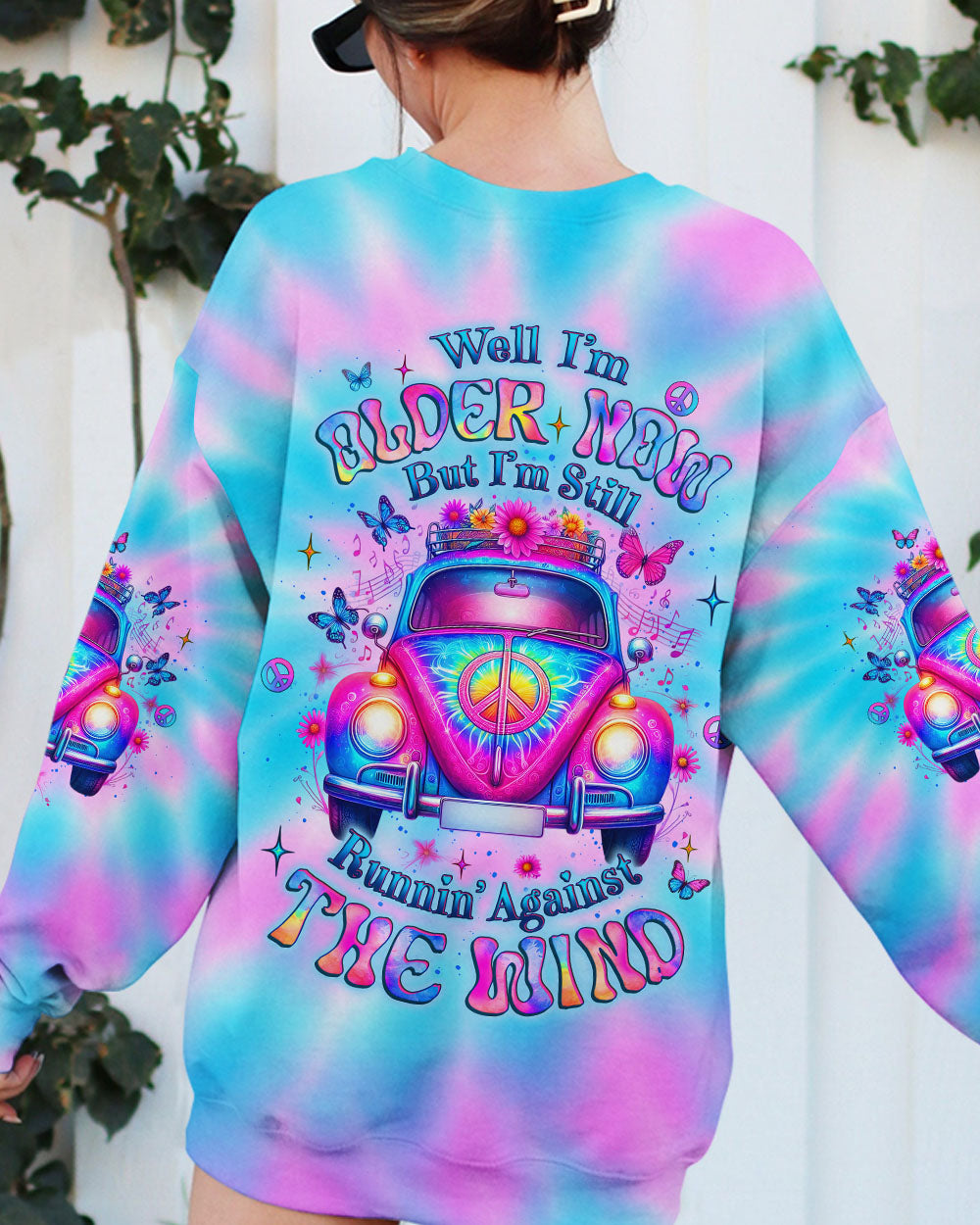 RUNNING AGAINST THE WIND CAR TIE DYE ALL OVER PRINT - YHLT1604251