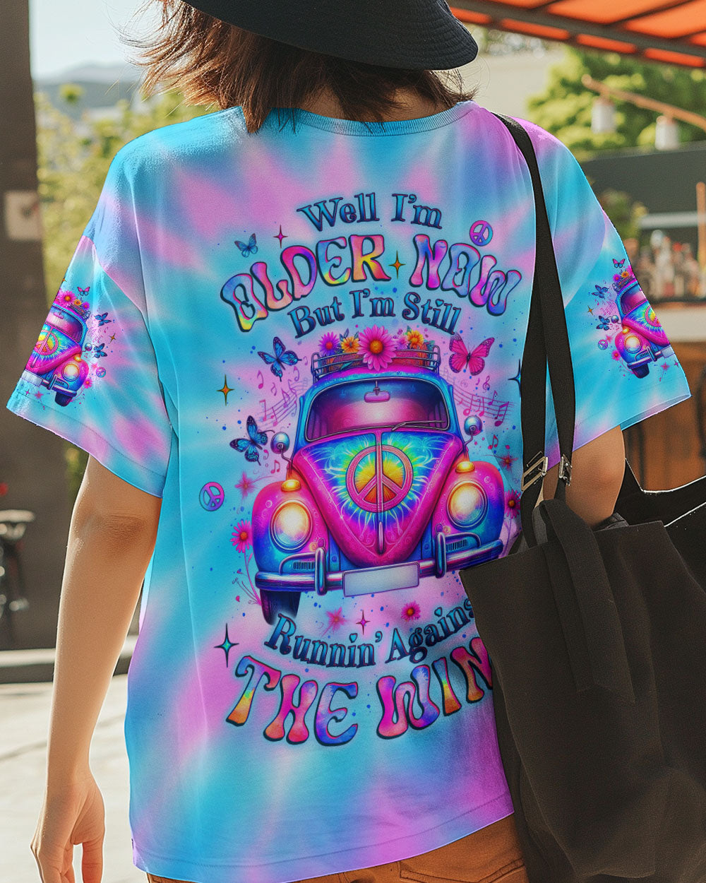 RUNNING AGAINST THE WIND CAR TIE DYE ALL OVER PRINT - YHLT1604251