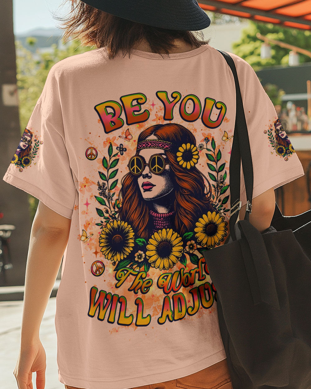 BE YOU THE WORLD WILL ADJUST ALL OVER PRINT - YHLT1606254
