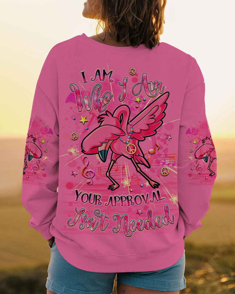 I AM WHO I AM FLAMINGO ALL OVER PRINT - YHLT1607241
