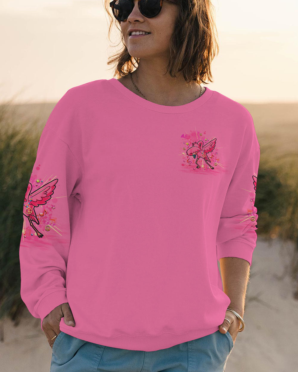 I AM WHO I AM FLAMINGO ALL OVER PRINT - YHLT1607241