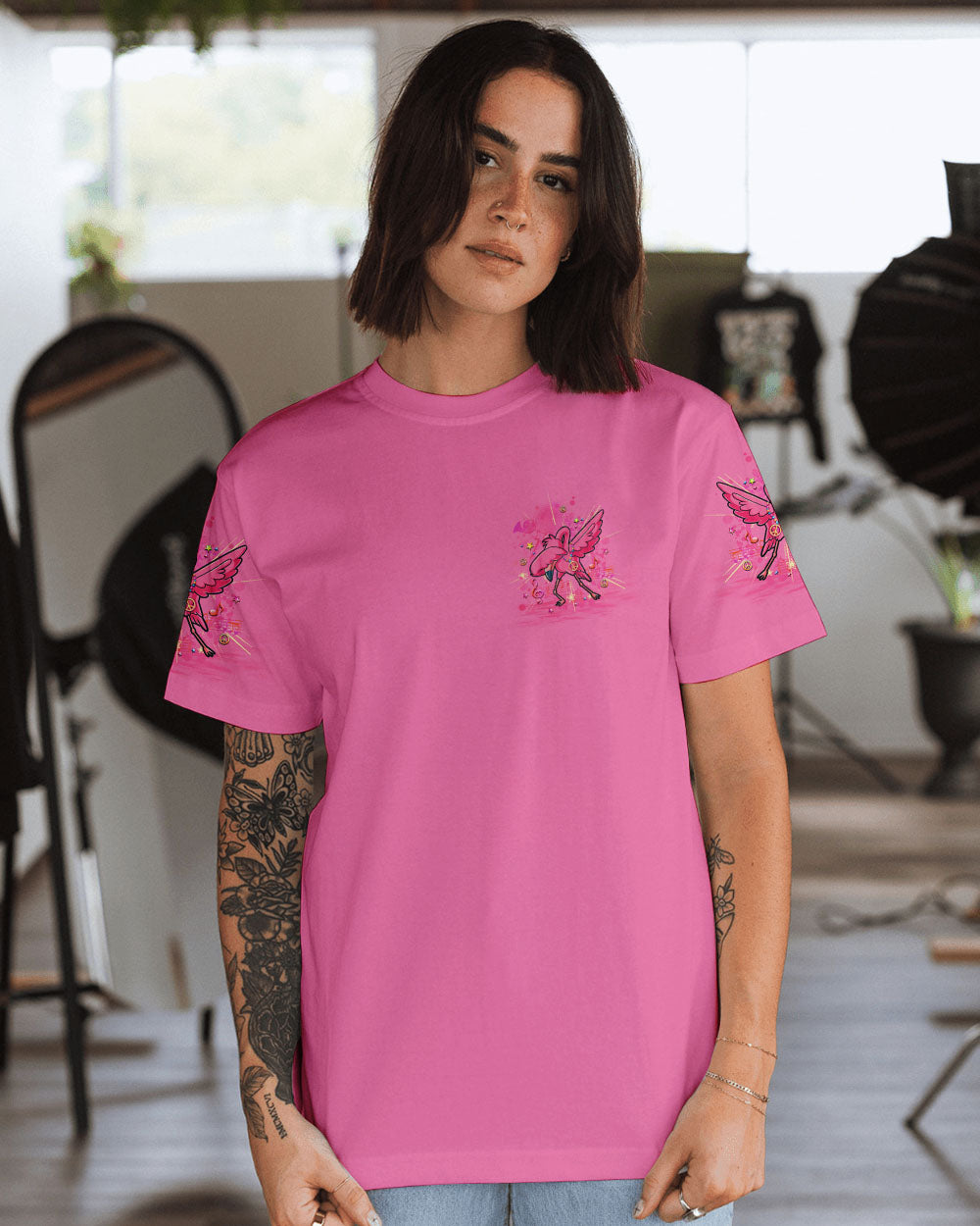 I AM WHO I AM FLAMINGO ALL OVER PRINT - YHLT1607241