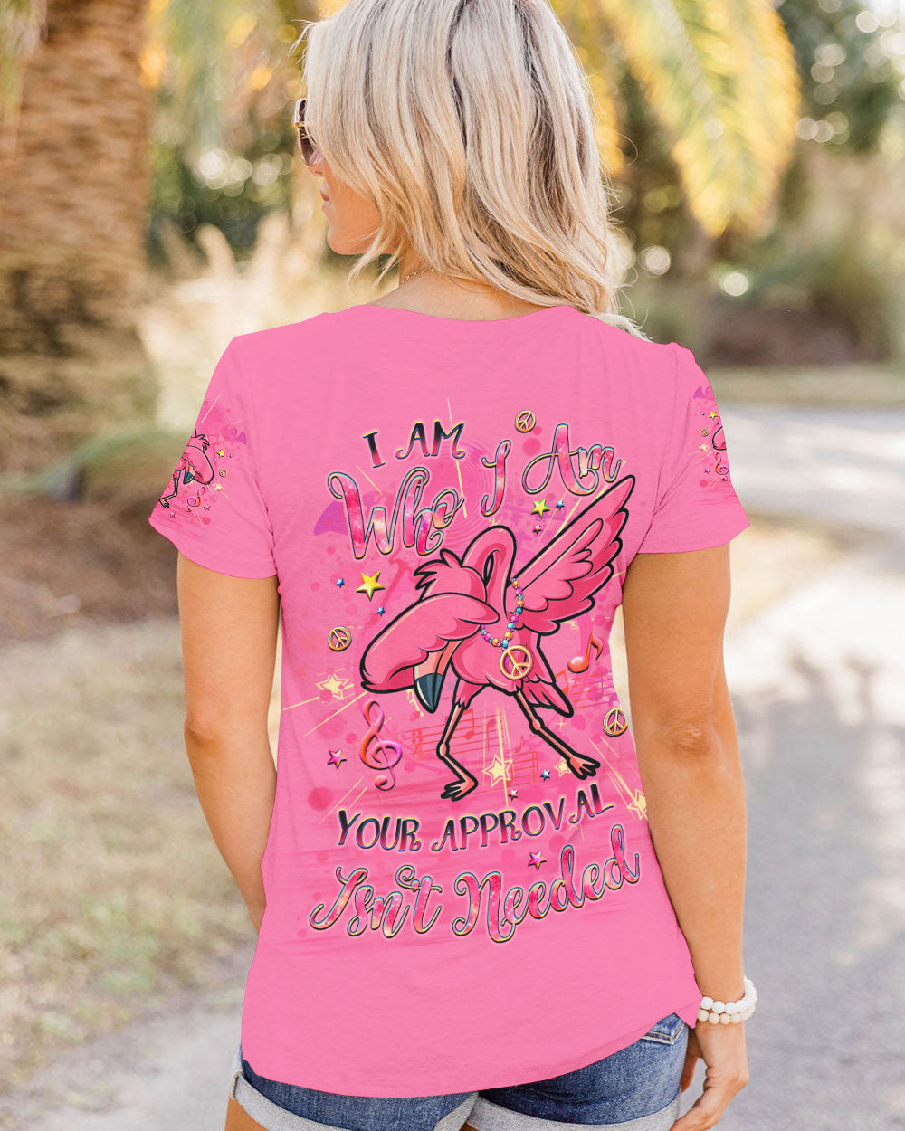 I AM WHO I AM FLAMINGO ALL OVER PRINT - YHLT1607241