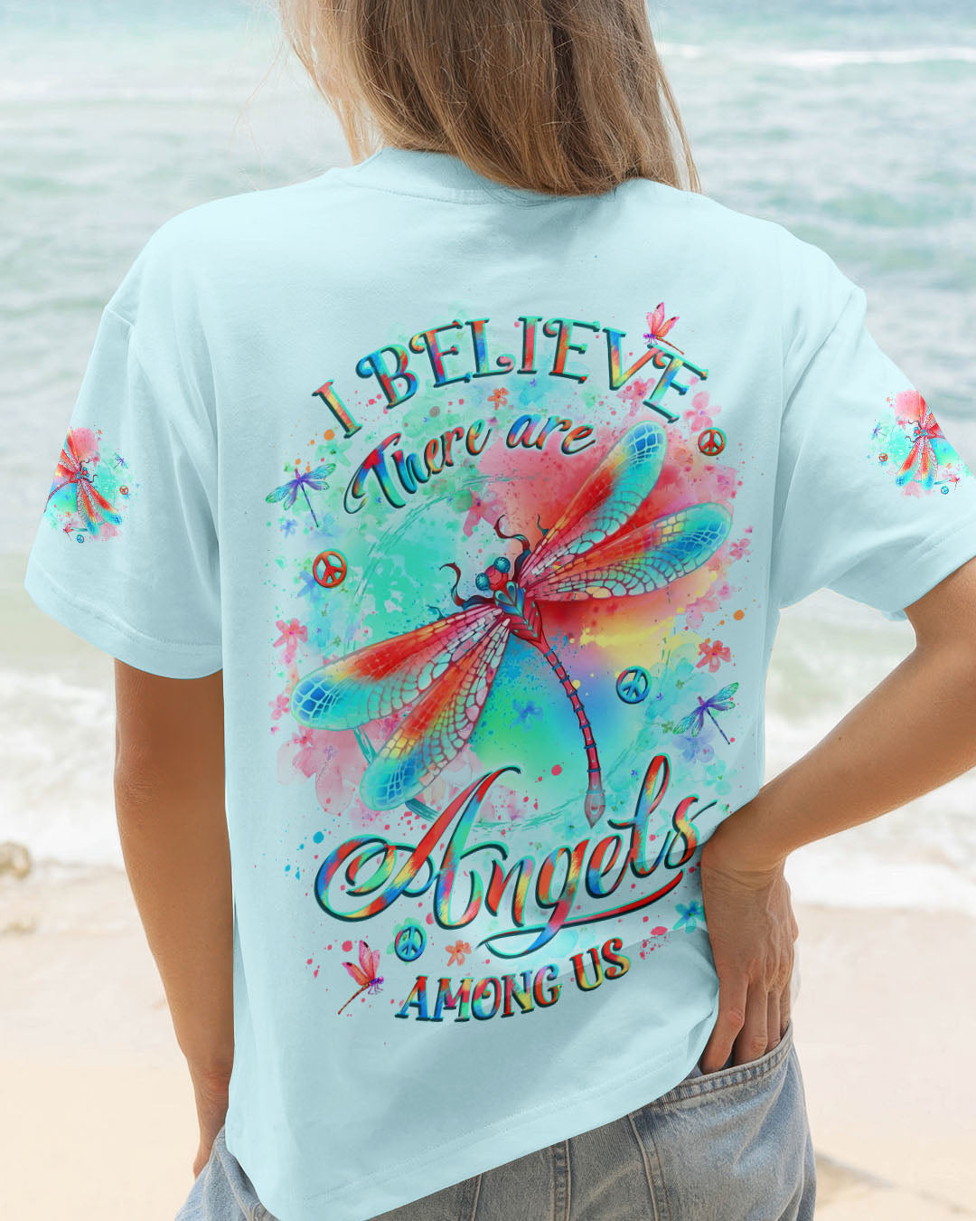 I BELIEVE THERE ARE ANGELS AMONG US ALL OVER PRINT - YHLT1607252