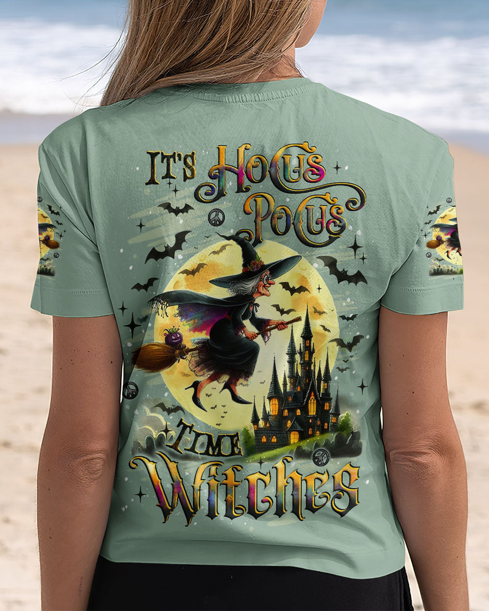 IT'S HOCUS POCUS TIME WITCHES HALLOWEEN ALL OVER PRINT - YHLT1609252