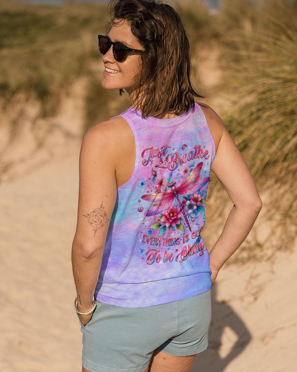 JUST BREATHE BUTTERFLY ALL OVER PRINT - YHLT1610252