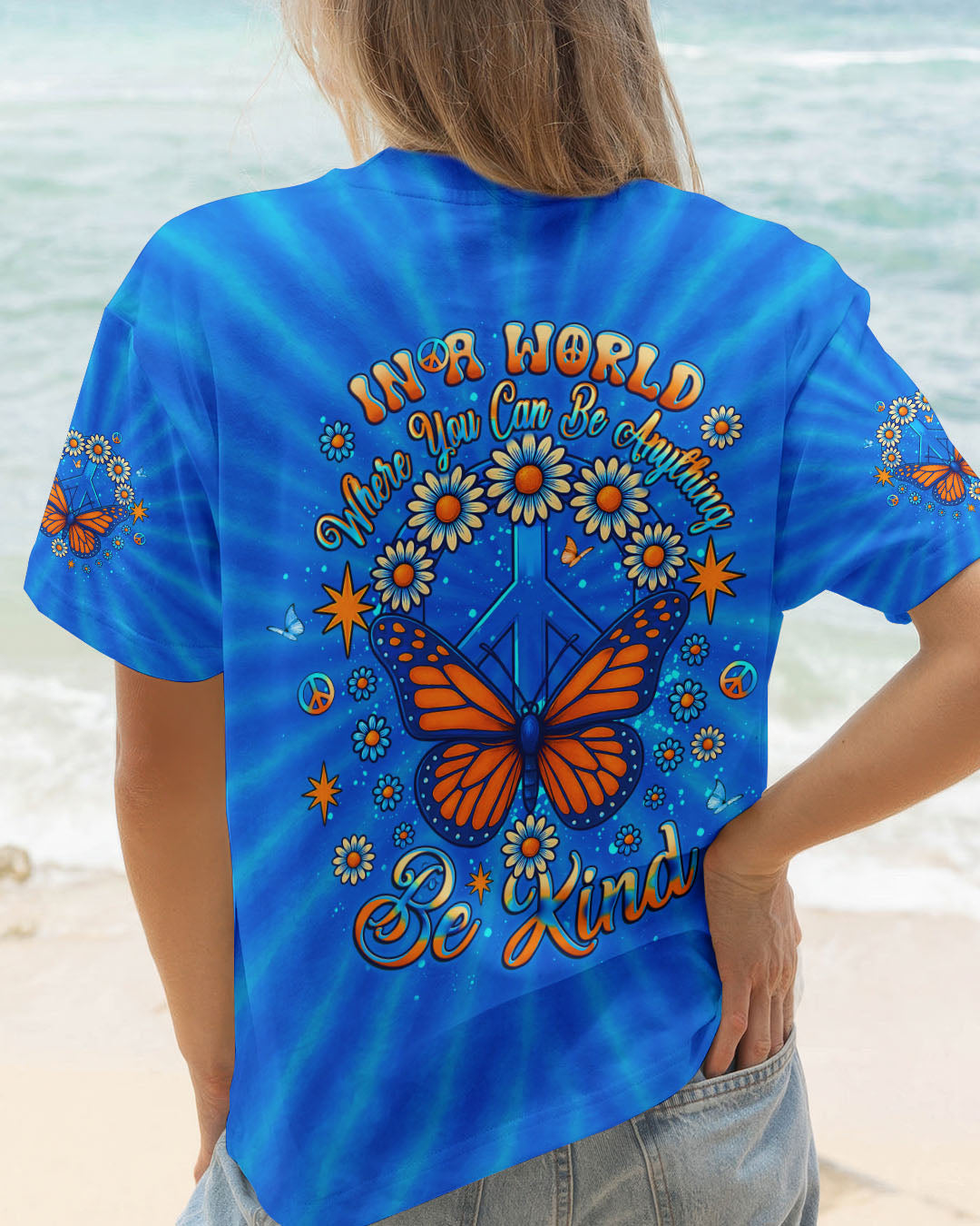 BE KIND TIE DYE ALL OVER PRINT - YHLT1706252
