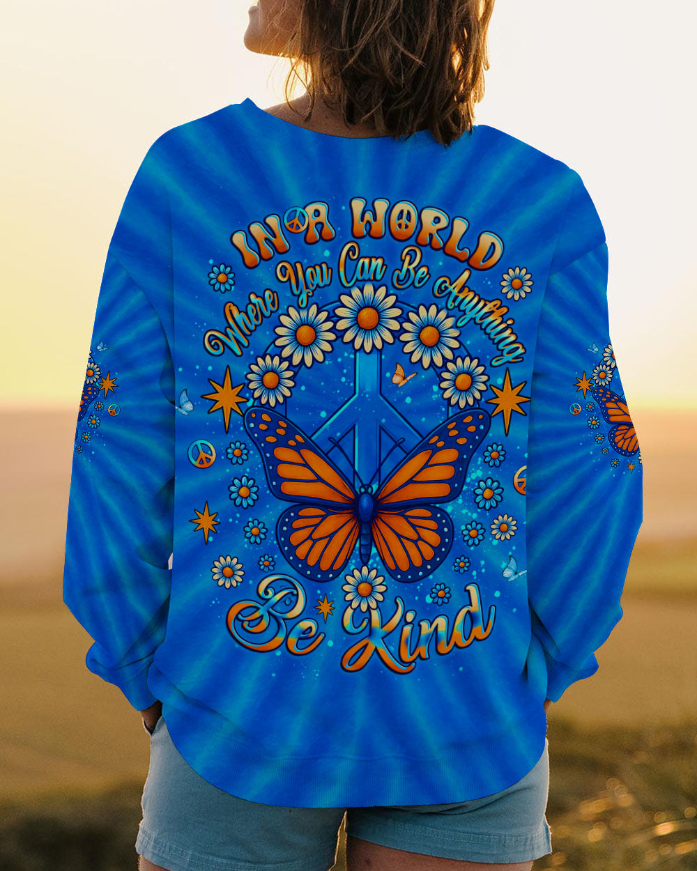 BE KIND TIE DYE ALL OVER PRINT - YHLT1706252