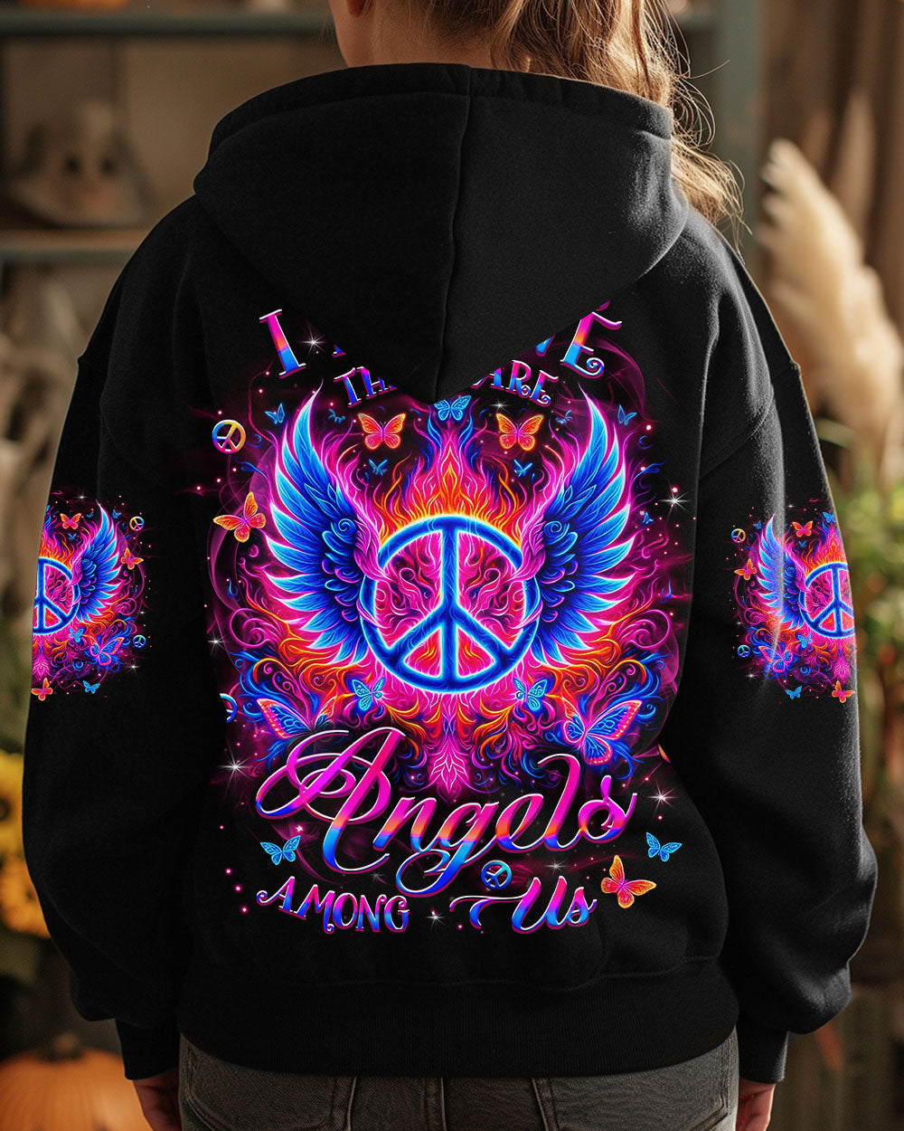 I BELIEVE THERE ARE ANGELS AMONG US WINGS ALL OVER PRINT - YHLT1804253