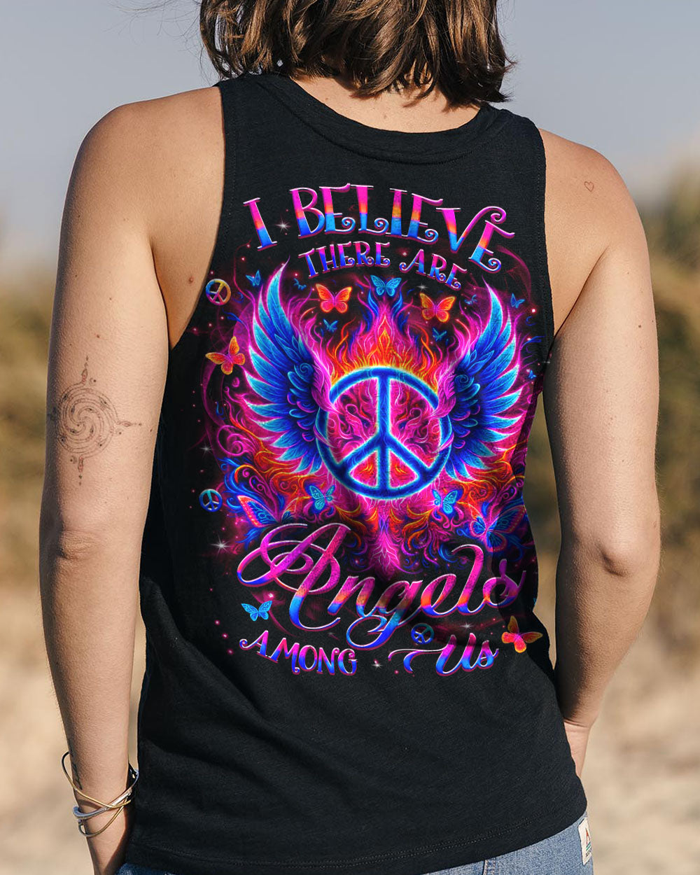 I BELIEVE THERE ARE ANGELS AMONG US WINGS ALL OVER PRINT - YHLT1804253