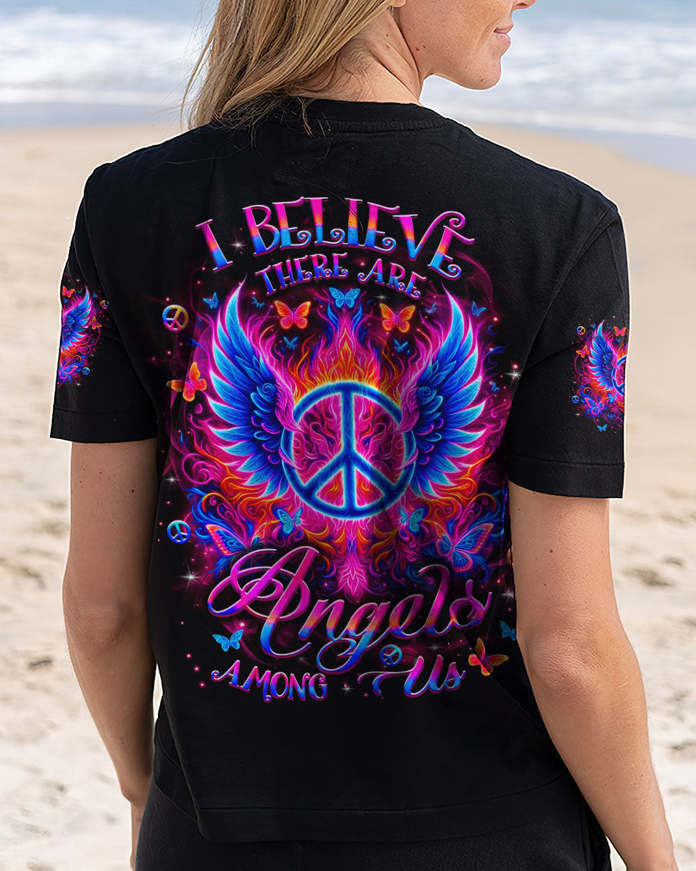 I BELIEVE THERE ARE ANGELS AMONG US WINGS ALL OVER PRINT - YHLT1804253