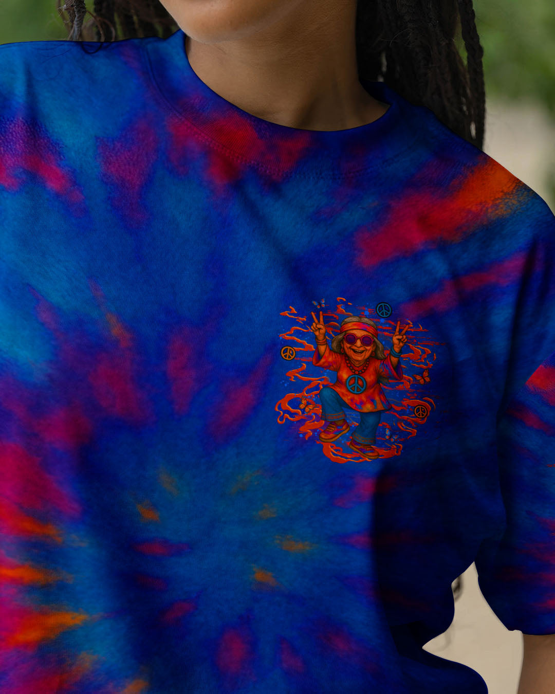 OLD HIPPIES DON'T DIE HIPPIE GRANDMAS ALL OVER PRINT - YHLT1806252