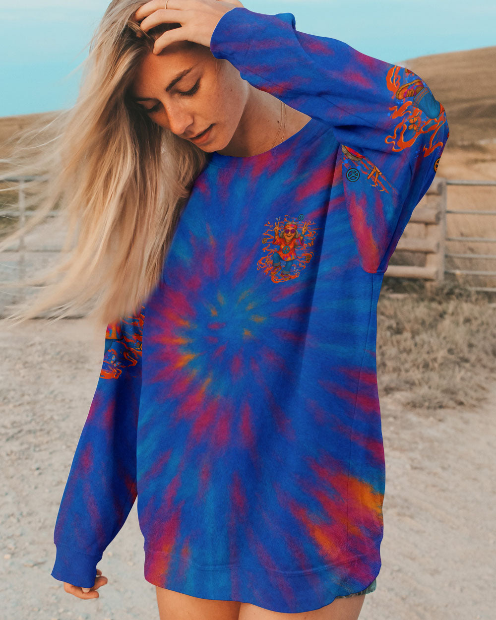 OLD HIPPIES DON'T DIE HIPPIE GRANDMAS ALL OVER PRINT - YHLT1806252