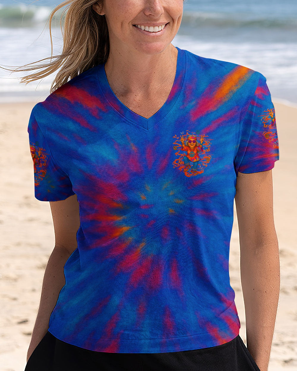 OLD HIPPIES DON'T DIE HIPPIE GRANDMAS ALL OVER PRINT - YHLT1806252
