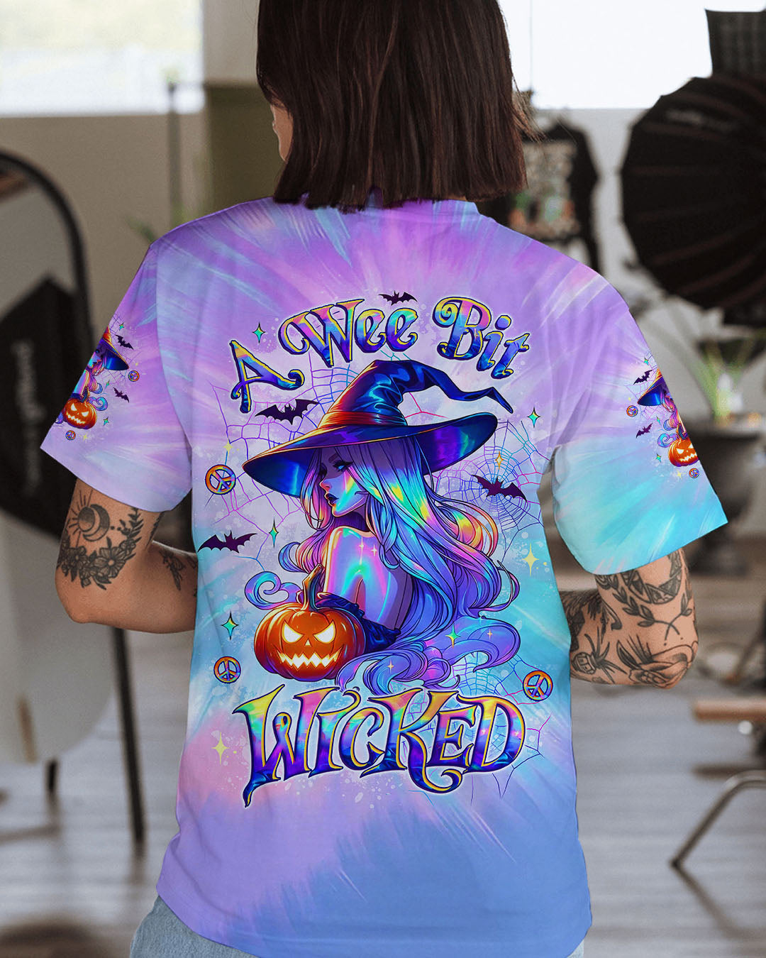 A WEE BIT WICKED HALLOWEEN ALL OVER PRINT - YHLT1808253