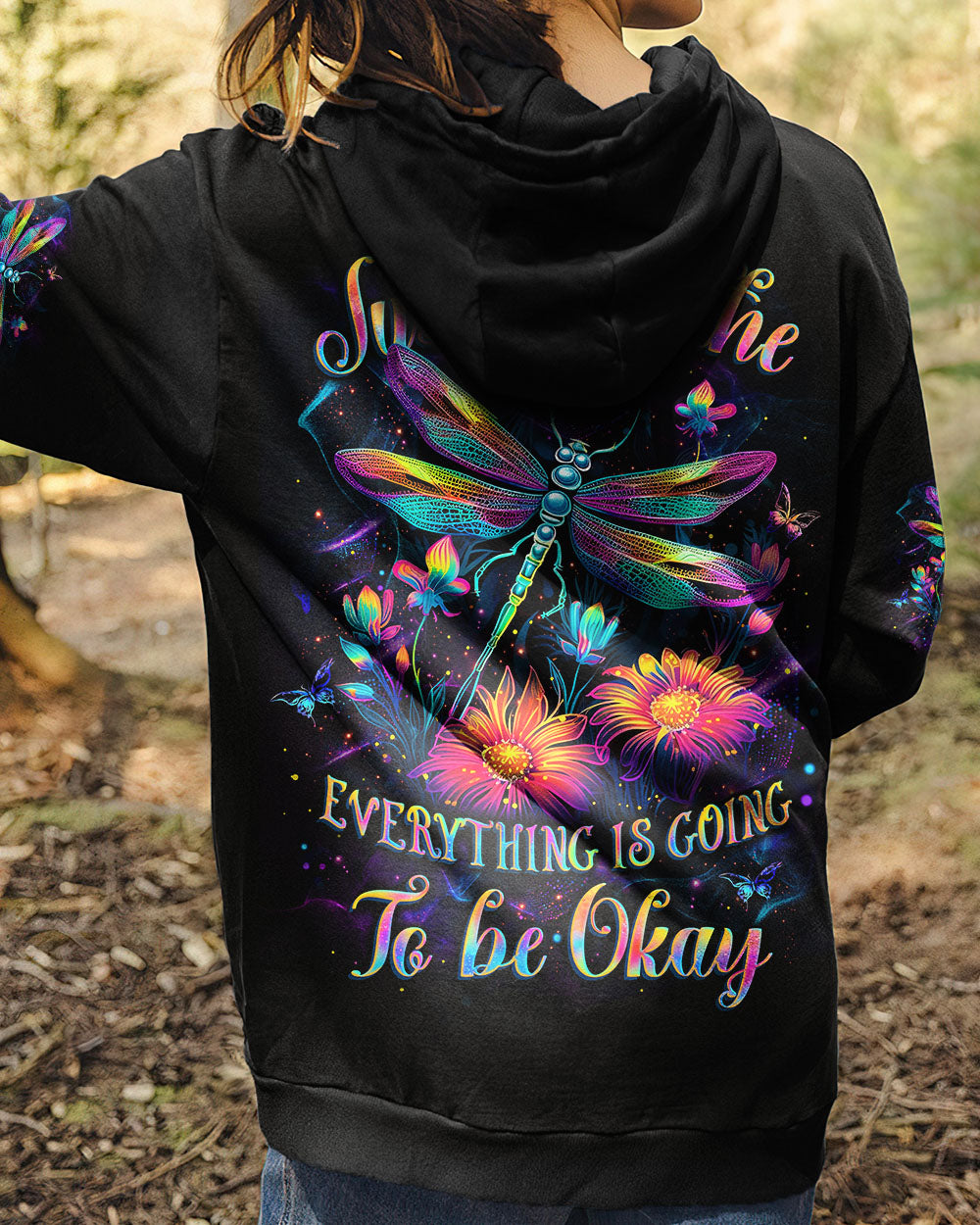 JUST BREATHE DRAGONFLY ALL OVER PRINT - YHLT1811253