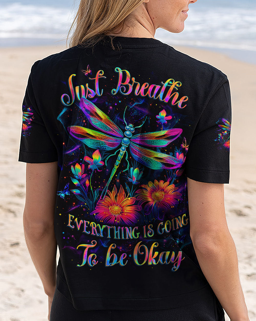 JUST BREATHE DRAGONFLY ALL OVER PRINT - YHLT1811253