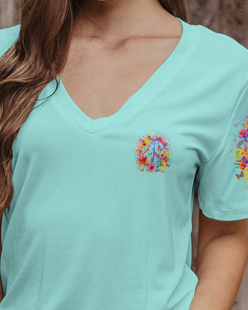 OLD HIPPIES PEACE SIGN ALL OVER PRINT - YHLT181223