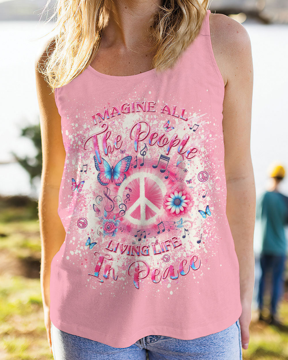 IMAGINE ALL THE PEOPLE LIVING LIFE IN PEACE ALL OVER PRINT - YHLT1904241