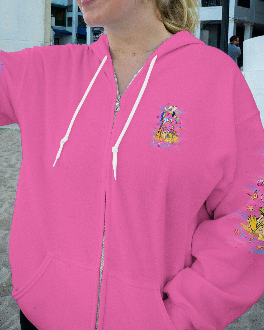 PRETTY IN PINK FLAMINGO ALL OVER PRINT - YHLT1906241