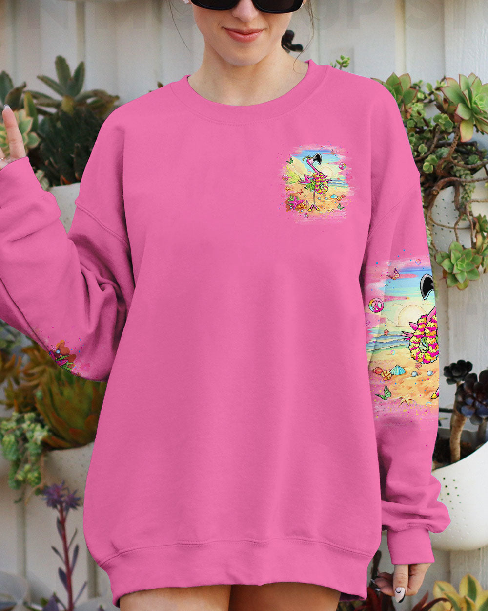 ADMIT IT LIFE WOULD BE BORING WITHOUT ME FLAMINGO ALL OVER PRINT - YHLT1906242