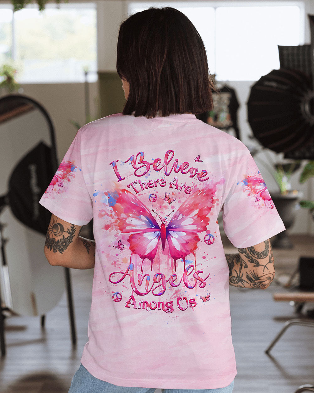 I BELIEVE THERE ARE ANGELS AMONG US ALL OVER PRINT - YHLT1907243