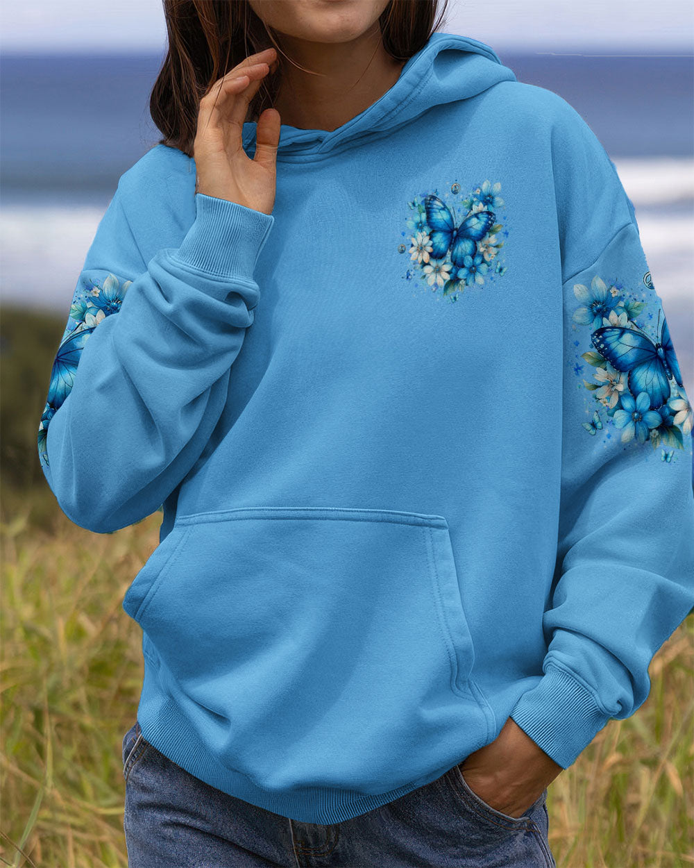 JUST BREATHE BUTTERFLY ALL OVER PRINT - YHLT1909251