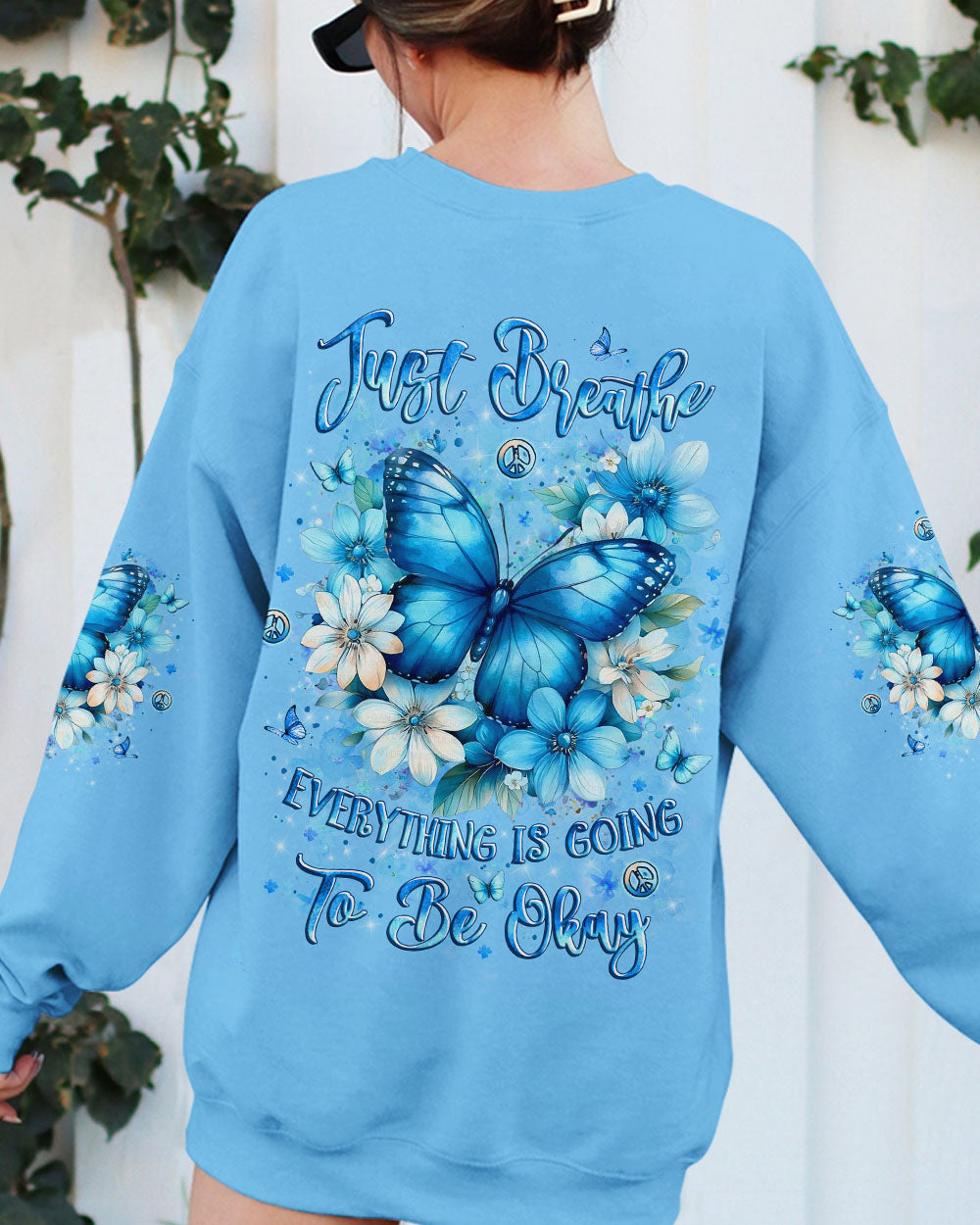 JUST BREATHE BUTTERFLY ALL OVER PRINT - YHLT1909251