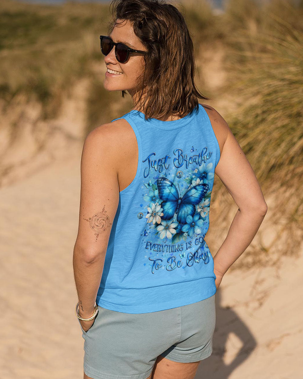 JUST BREATHE BUTTERFLY ALL OVER PRINT - YHLT1909251