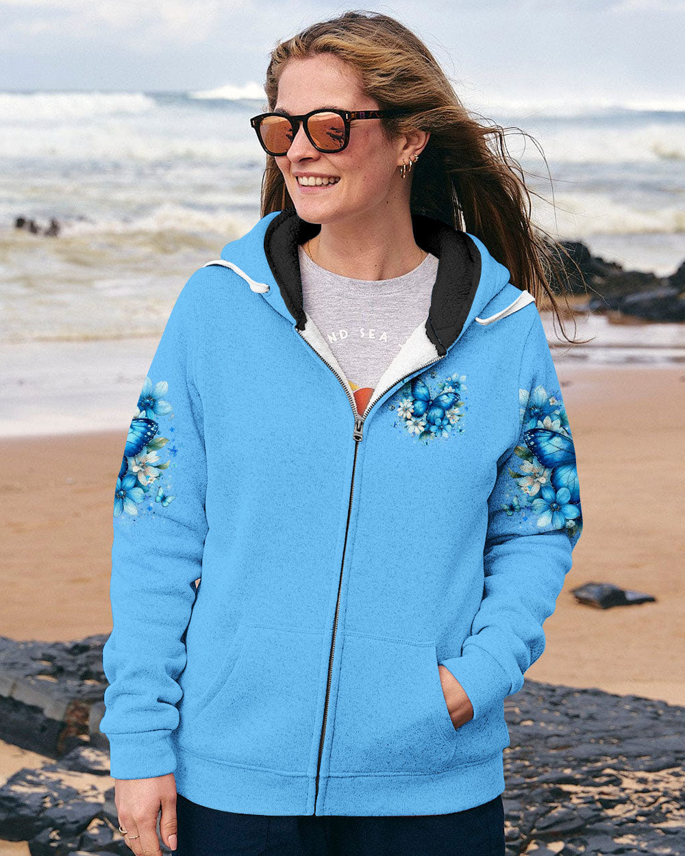 JUST BREATHE BUTTERFLY ALL OVER PRINT - YHLT1909251