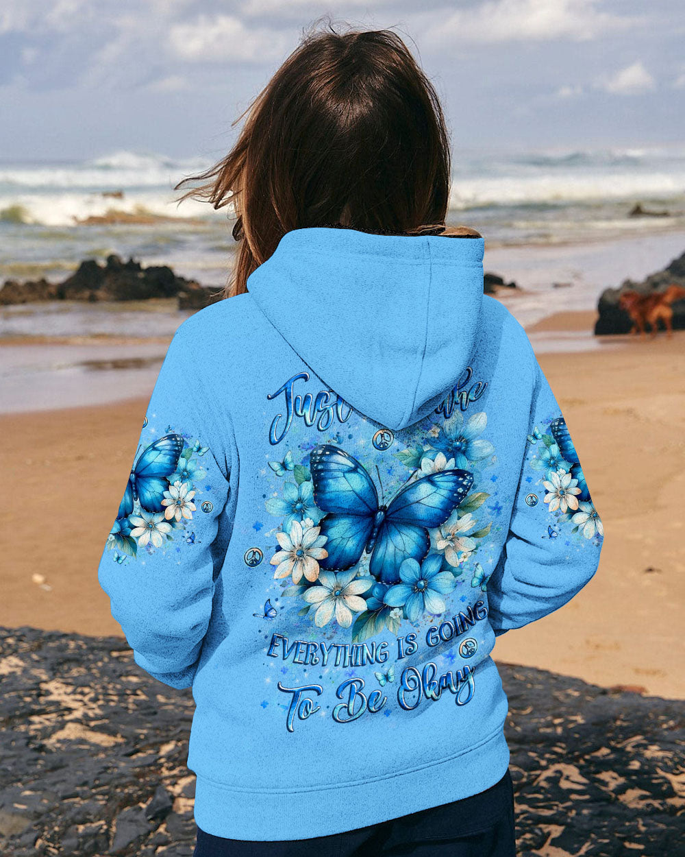 JUST BREATHE BUTTERFLY ALL OVER PRINT - YHLT1909251
