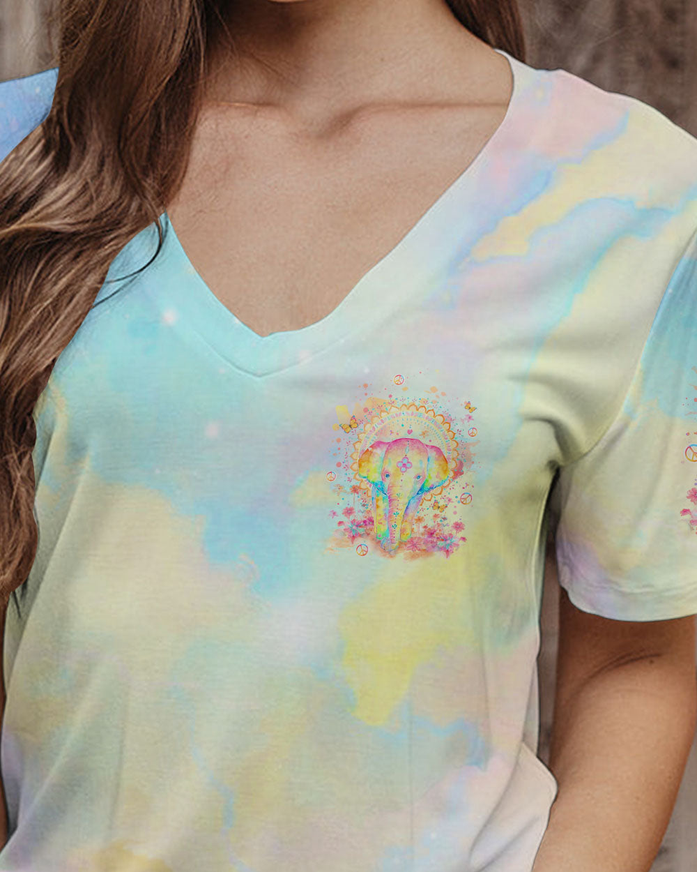 BE YOU THE WORLD WILL ADJUST ELEPHANT ALL OVER PRINT - YHLT1912233