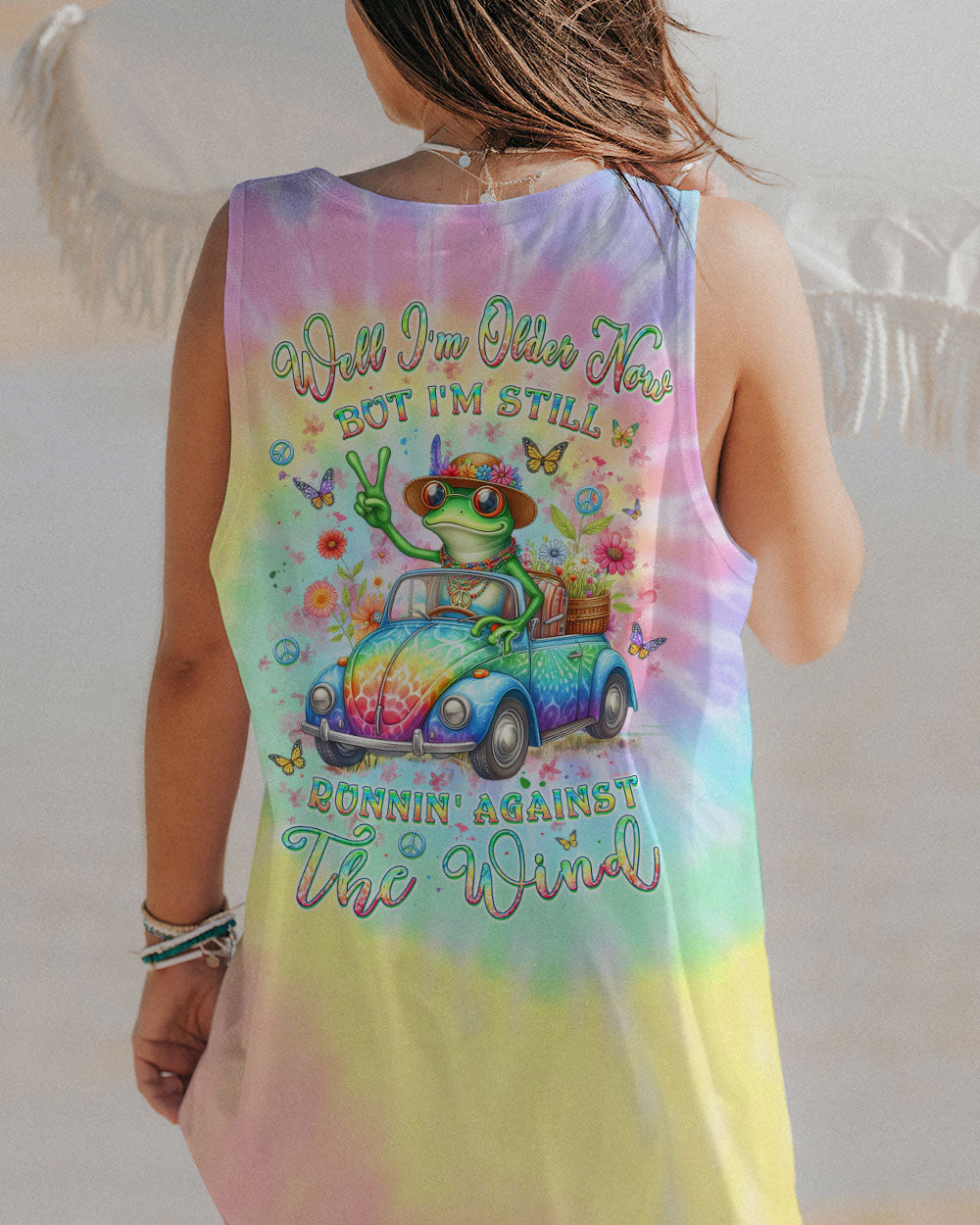 RUNNING AGAINST THE WIND FROG ALL OVER PRINT - YHLT2002241