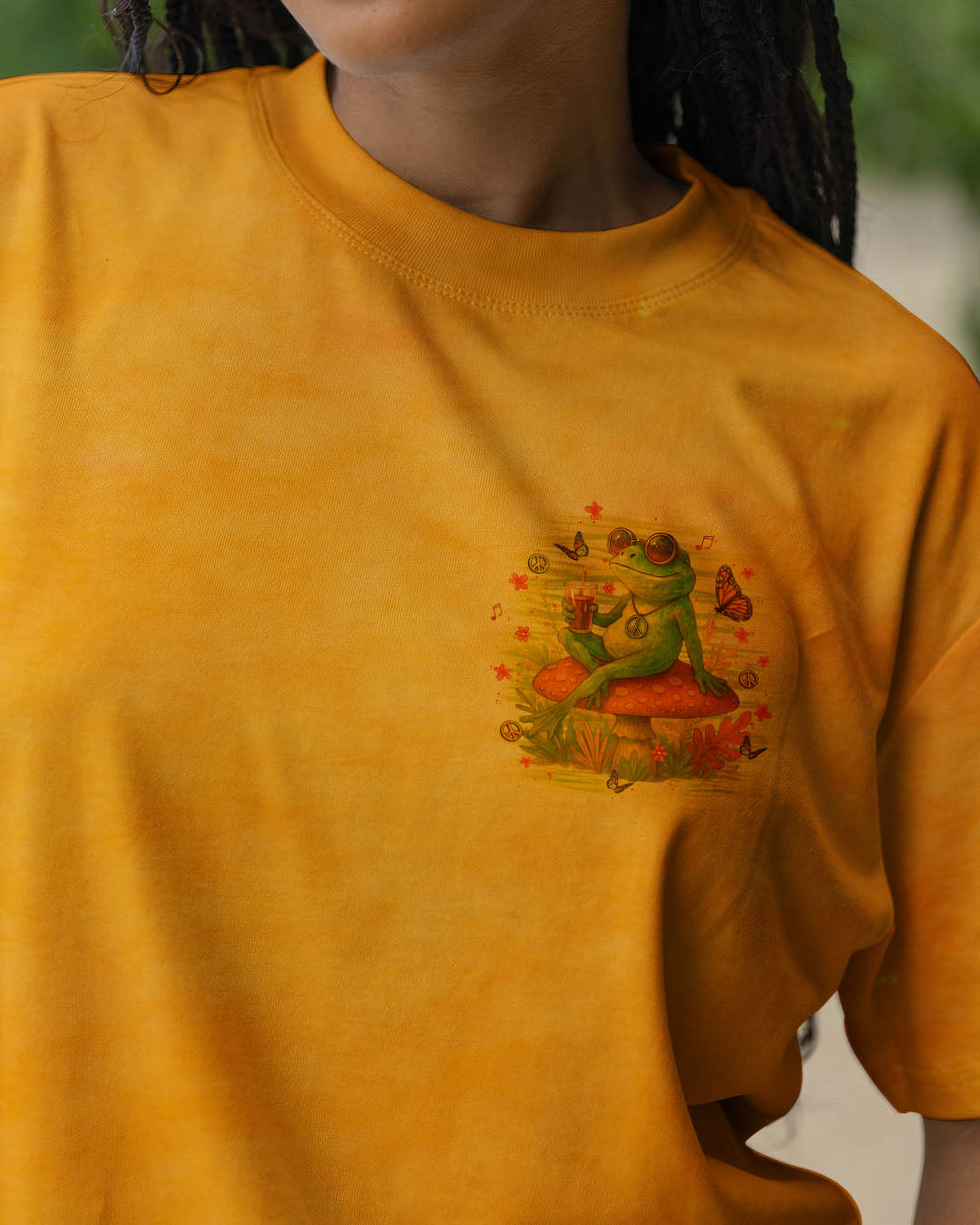 JUST CHILL TAKE ONE DAY AT A TIME FROG ALL OVER PRINT - YHLT2006252