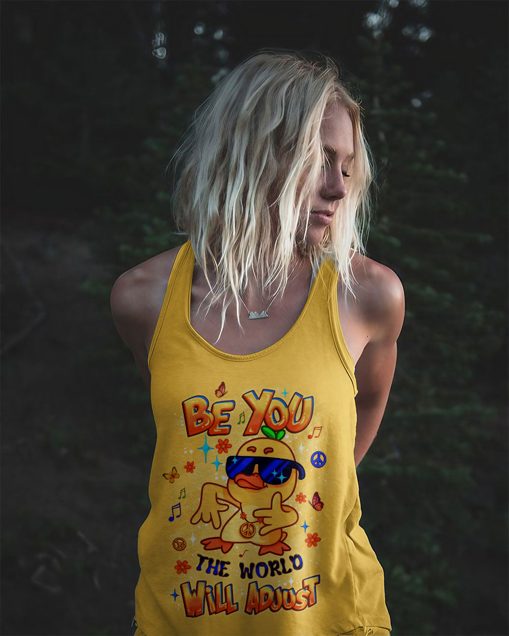 BE YOU THE WORLD WILL ADJUST DUCK ALL OVER PRINT - YHLT2008251