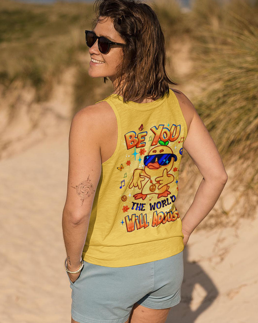 BE YOU THE WORLD WILL ADJUST DUCK ALL OVER PRINT - YHLT2008251