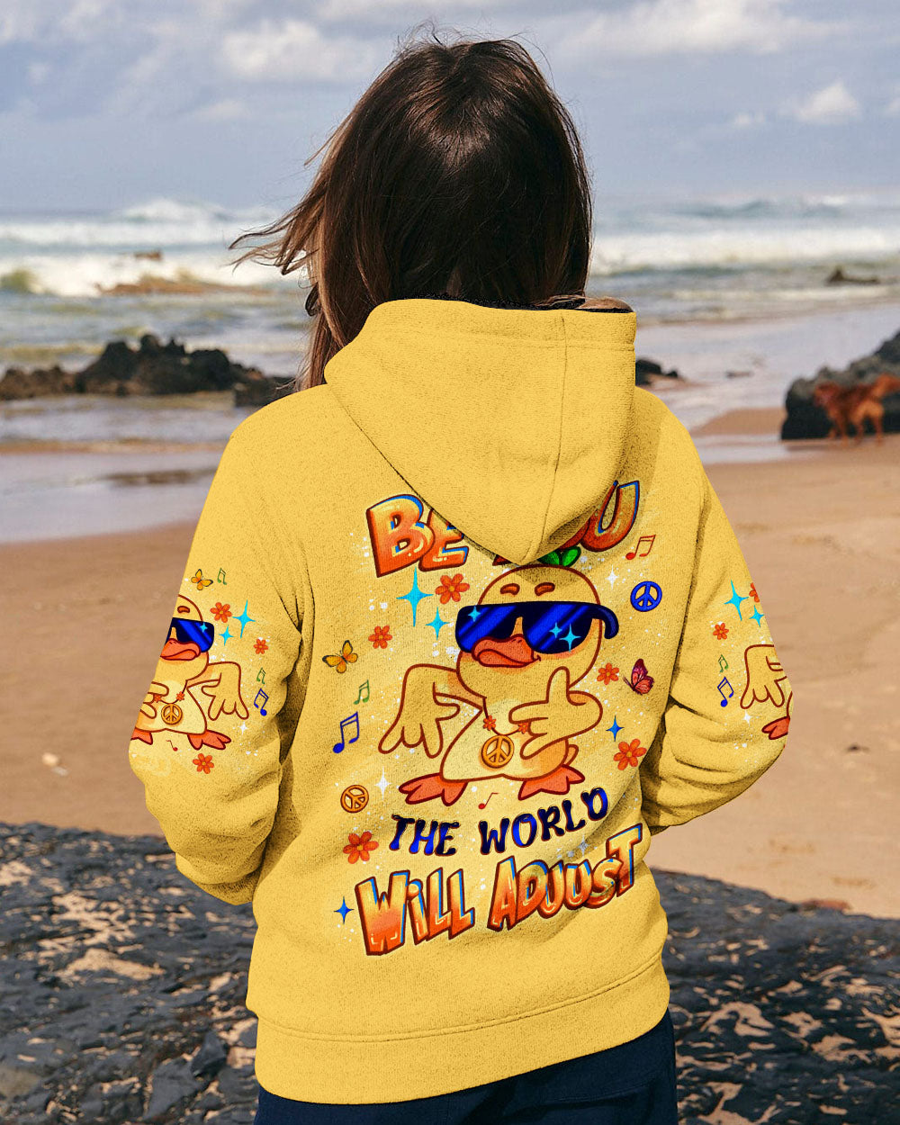 BE YOU THE WORLD WILL ADJUST DUCK ALL OVER PRINT - YHLT2008251