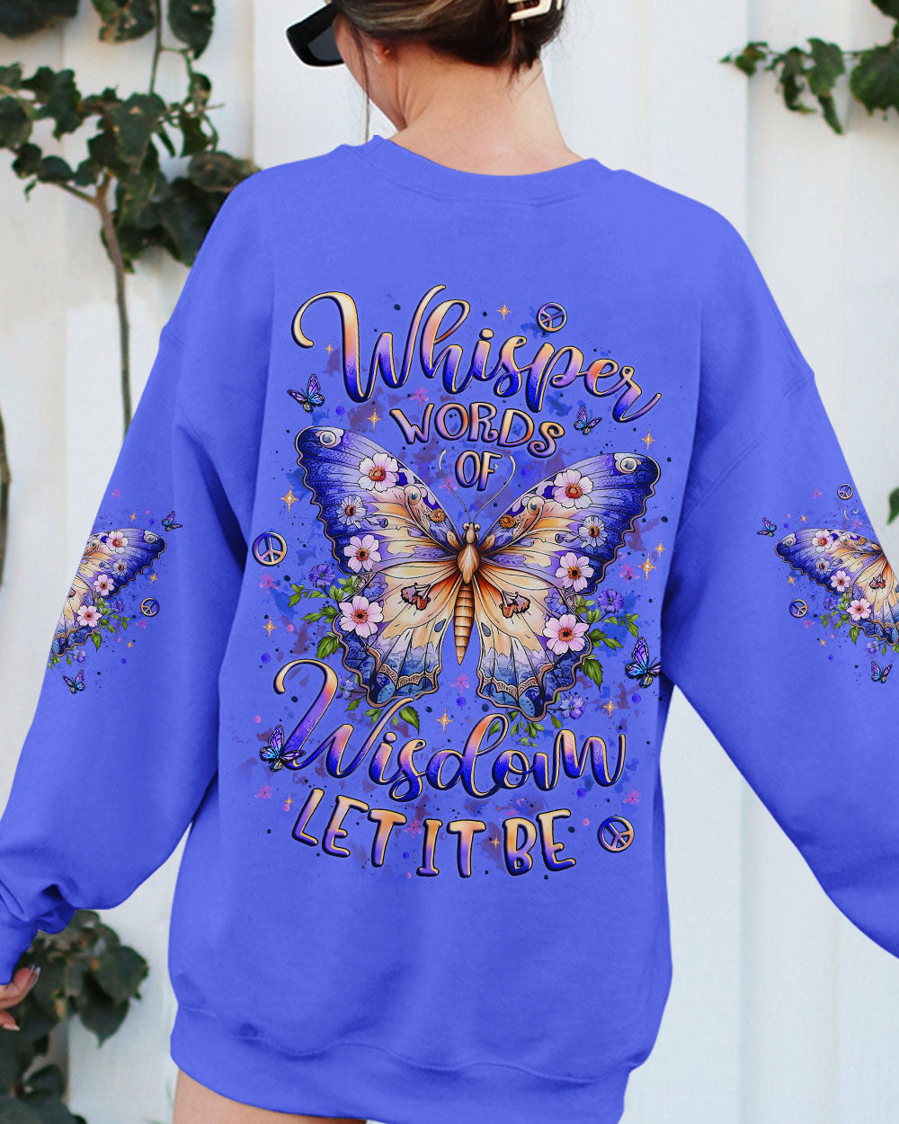 WHISPER WORDS OF WISDOM LET IT BE BUTTERFLY ALL OVER PRINT - YHLT2010251