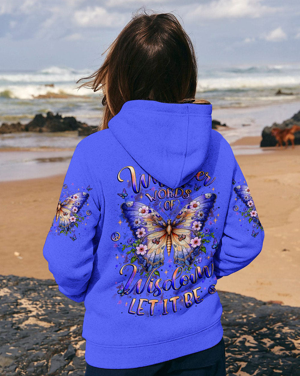 WHISPER WORDS OF WISDOM LET IT BE BUTTERFLY ALL OVER PRINT - YHLT2010251
