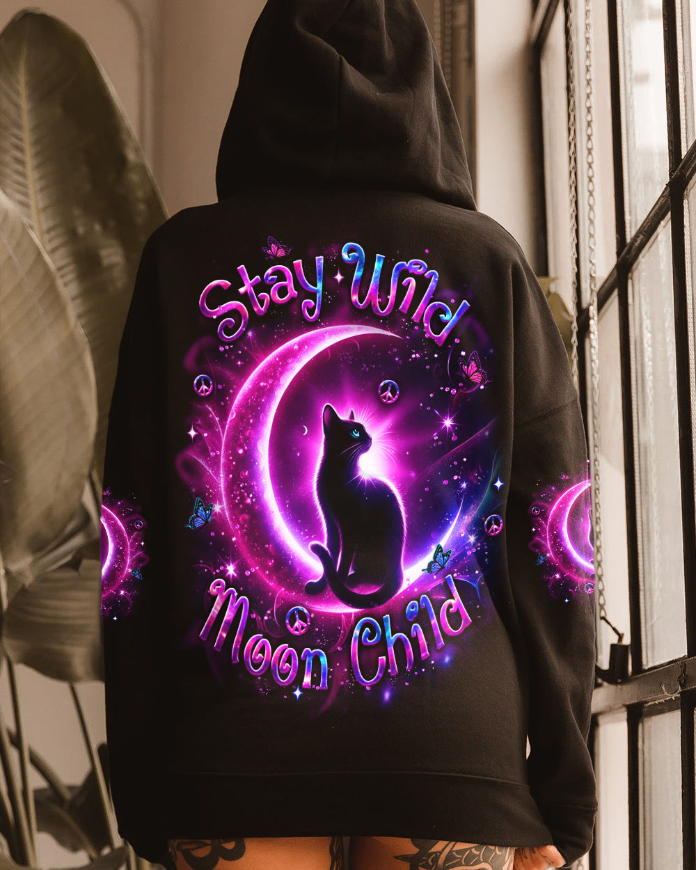 STAY WILD MOON CHILD CAT ALL OVER PRINT - YHLT2101261