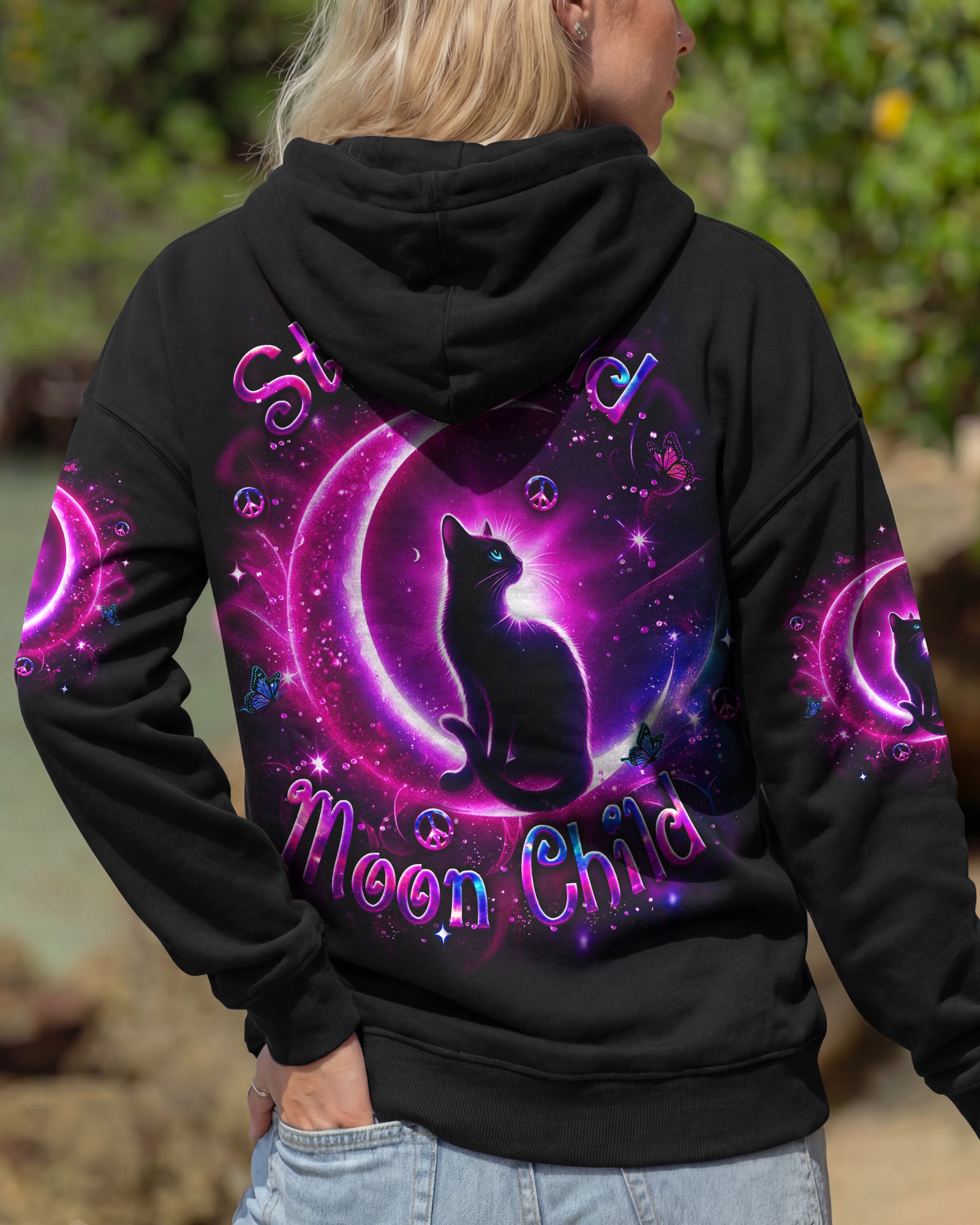 STAY WILD MOON CHILD CAT ALL OVER PRINT - YHLT2101261