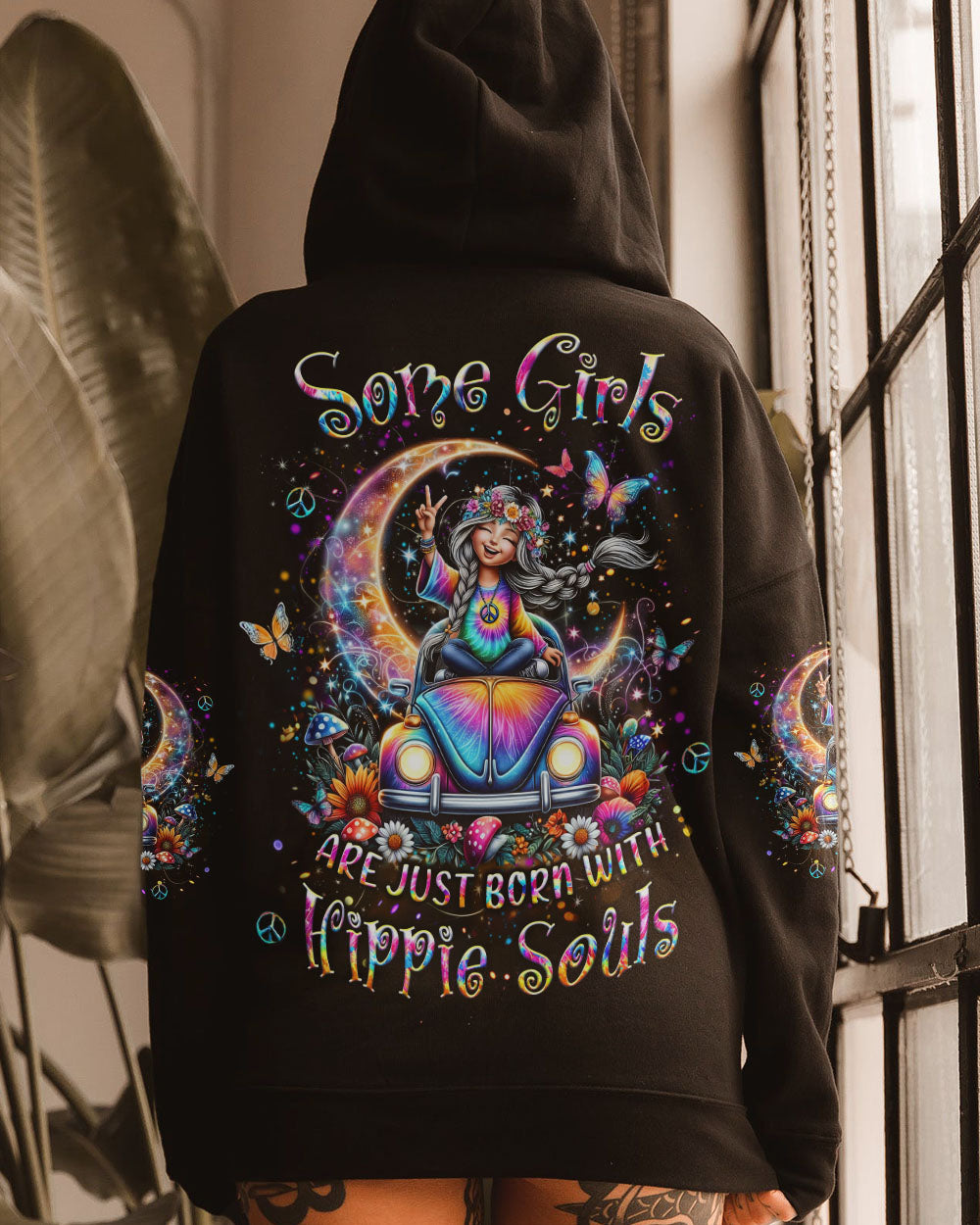 SOME GIRLS ARE JUST BORN WITH HIPPIE SOULS ALL OVER PRINT - YHLT2103243