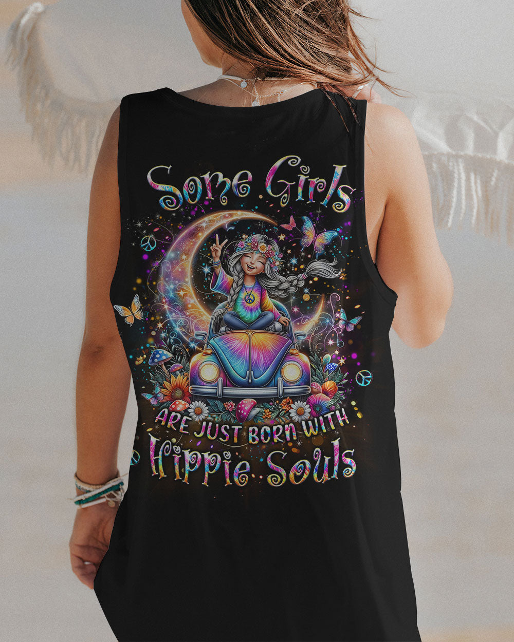SOME GIRLS ARE JUST BORN WITH HIPPIE SOULS ALL OVER PRINT - YHLT2103243
