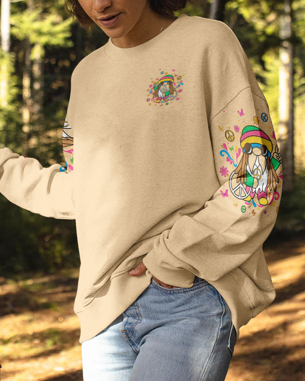 BE YOU THE WORLD WILL ADJUST FROG ALL OVER PRINT - YHLT2108243
