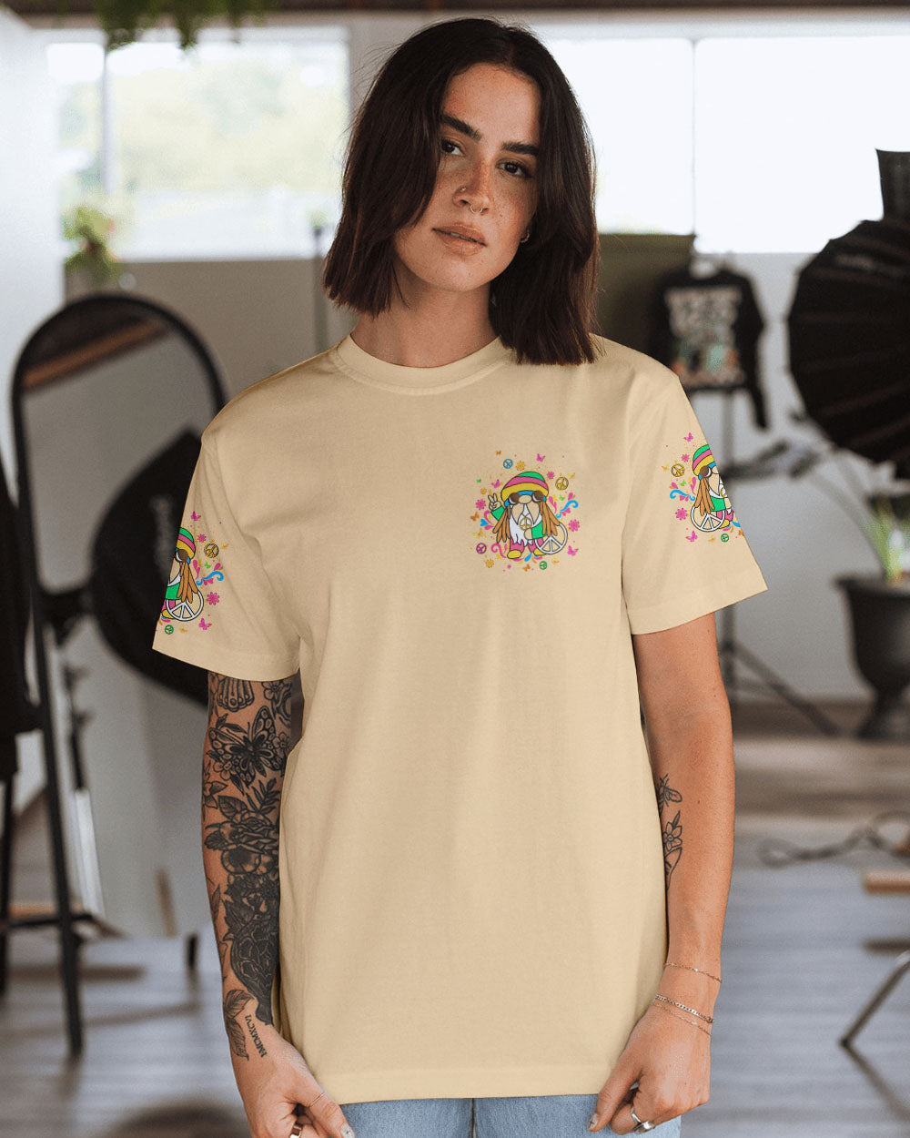 BE YOU THE WORLD WILL ADJUST FROG ALL OVER PRINT - YHLT2108243