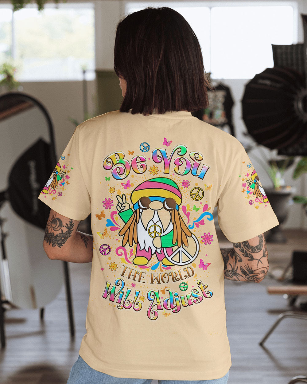 BE YOU THE WORLD WILL ADJUST FROG ALL OVER PRINT - YHLT2108243