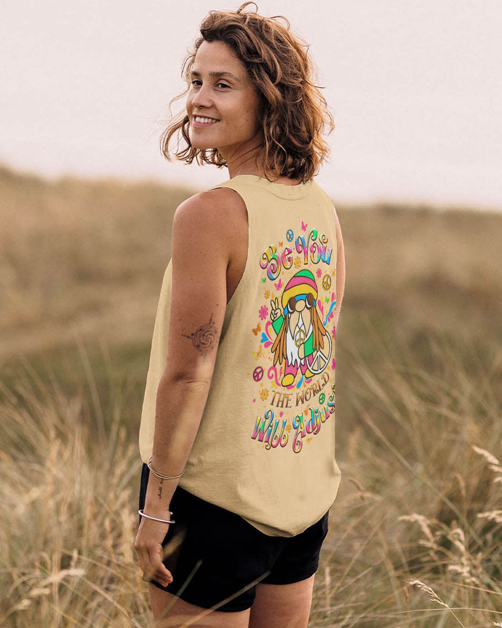 BE YOU THE WORLD WILL ADJUST FROG ALL OVER PRINT - YHLT2108243